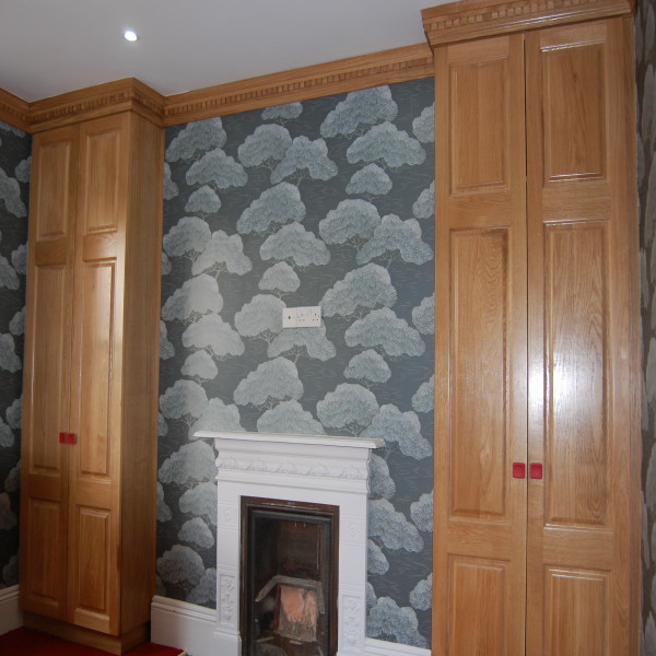 solid oak wardrobes with fielded panels and dental mould coving all around bedroom solid oak wardrobes with fielded panels and dental mould coving all around bedroom